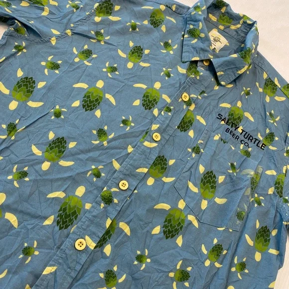 Salty Turtle Beer Co Button Up Shirt - Picture 2 of 11